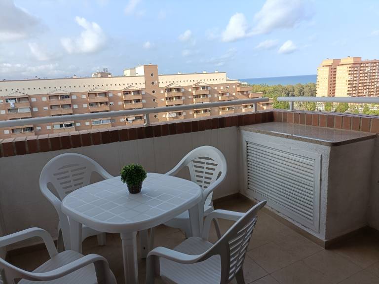 Rental apartment with patio & pool | Beach view in Oropesa del Mar