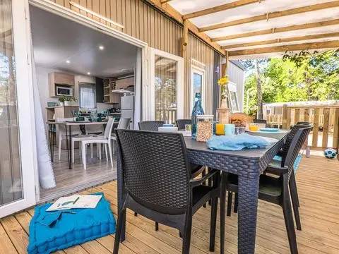 Mobilheim in Arès f&uuml;r max. 6 Personen am Atlantik
