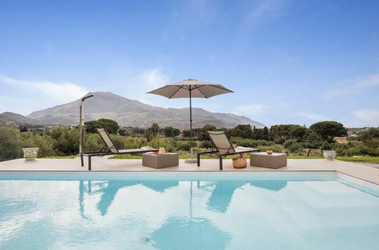 Historic villa overlooking Scopello sea stacks in Trapani