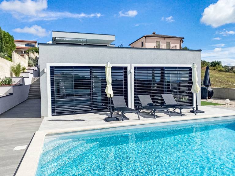 Ferienhaus mit Hund in Kaštelir, Istrien fuer max. 4 Personen