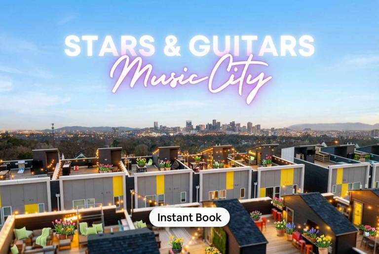 Rooftop Deck Grill Ping Pong Near Downtown Nashville