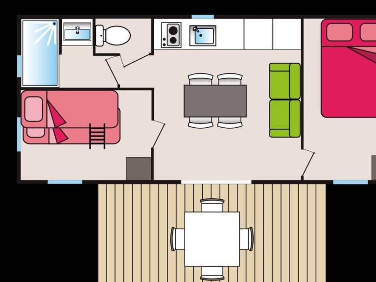 Mobile home with terrace & heated pool | Mountain view | Pets are welcome — photo 5