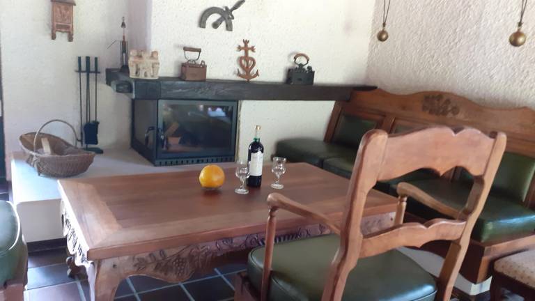 Ferienhaus Dusche und Bad WC waldseitig