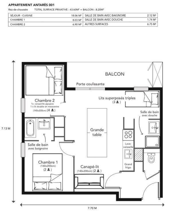 Rental apartment with patio, sauna & heated pool — photo 5