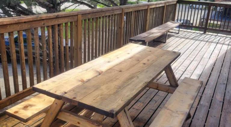 Mountain View-Backyard-Air-Conditioning-BBQ-15mins walk Blue Mountain Village — photo 5