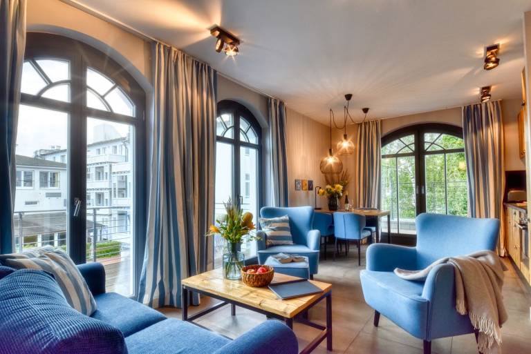 Entspanntes Küstenleben: Ferienwohnung Sandbank in der Villa Martha Binz in Binz