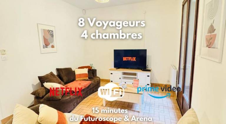 Vacation home with 4 rooms for 8 persons in Poitiers