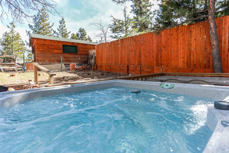 Children-friendly pleasant cabin with jacuzzi & barbecue | Lake view | Dogs allowed in San Bernardino, CA