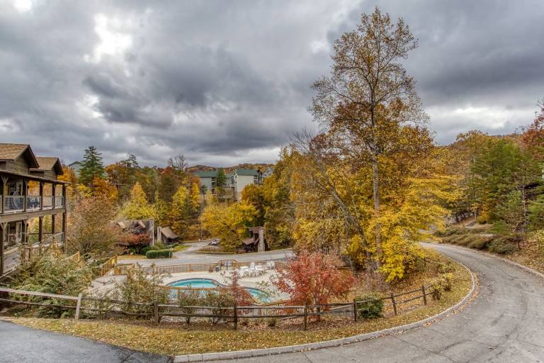 Cabin with barbeque, jacuzzi & pool | Mountain view — photo 3