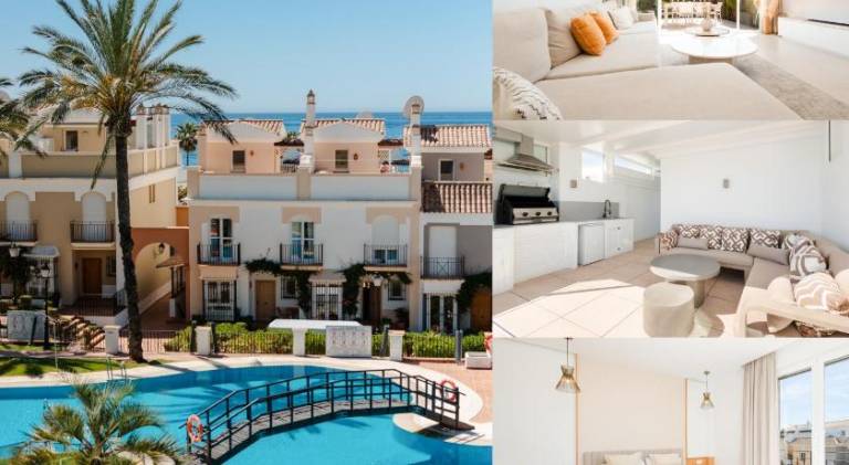 Holiday Home next to the beach, with private terrace, BBQ and incredible sea-view solarium in Marbella