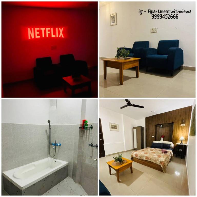 Bathtub & Big screen retreat in New Delhi