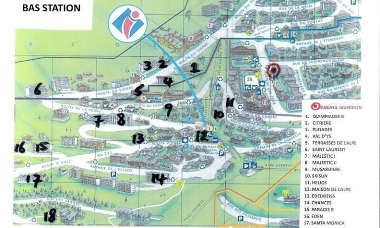 Ferienwohnung in Viel-Alpe, L'Alpe d'Huez f&uuml;r max. 6 Personen