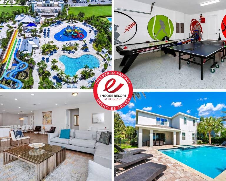 Marvelous Home with Private Pool and Waterpark Access near Disney at Encore Resorts Reunion - 131LA in Osceola, FL