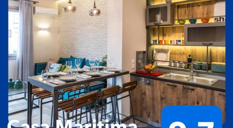 Family-oriented spacious rental apartment with terrace | Suitable for remote work | Pets allowed in Chania