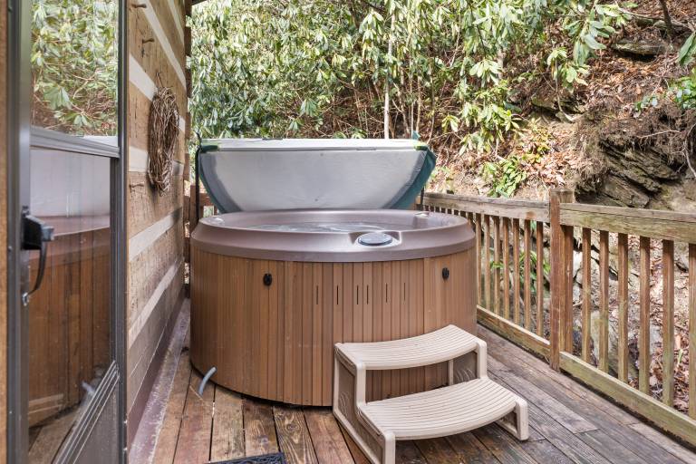 Cabin with hot tub & grill | Mountain view — photo 2