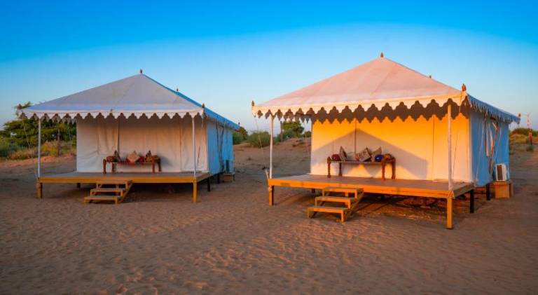 Tent with patio, garden & grill — photo 4