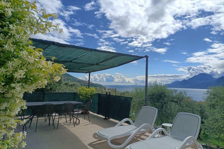 Ferienhaus mit Hund in Brenzone sul Garda, Malcesine fuer max. 4 Personen