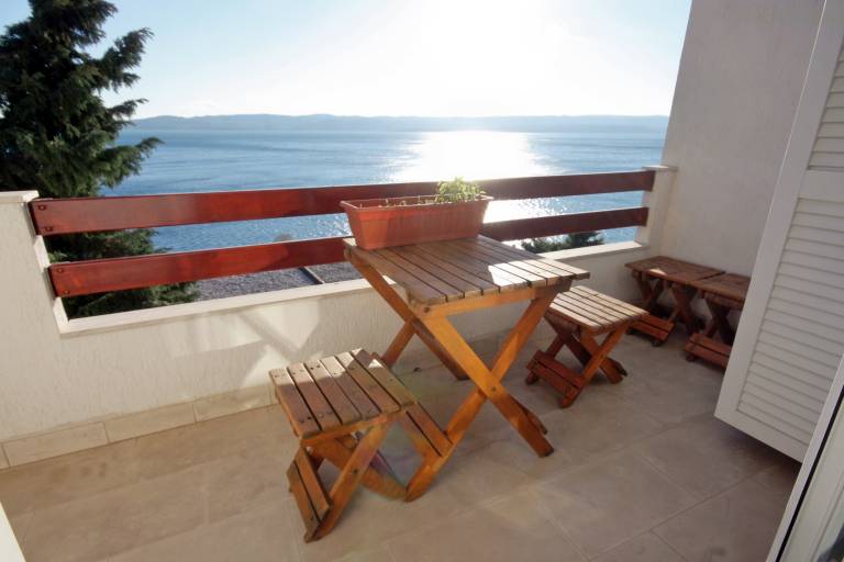 Two bedroom apartment with terrace and sea view Pisak, Omiš (A-5975-e) in Omis
