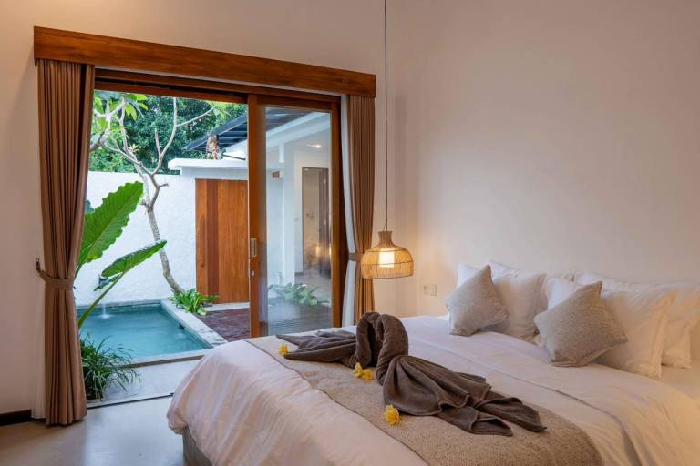 1 min from Beach Near Sanur & Ubud 1BR Private Pool Villa in Bali