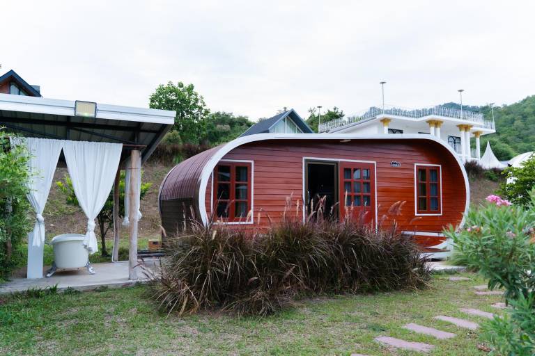 House with patio, pool & yard in Kanchanaburi