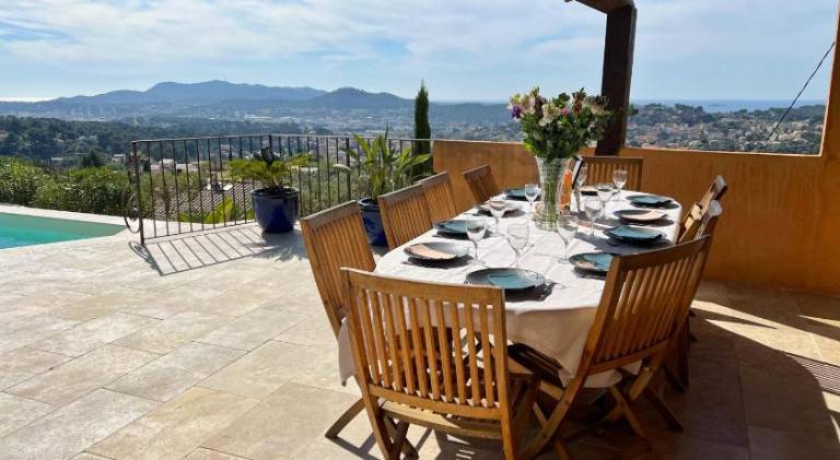 Les Oliviers, Villa climatisee, Piscine privee vue mer — photo 3