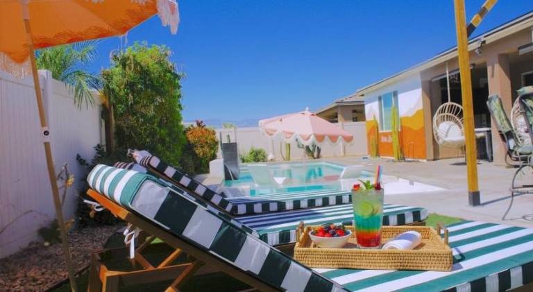 House with hot tub & pool | Suitable for remote work | Pets allowed in Indio, CA