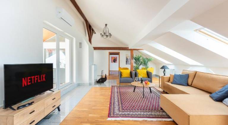 Rental apartment with terrace | Next to Wenceslas Square | Good for workation | Pets allowed in Prague