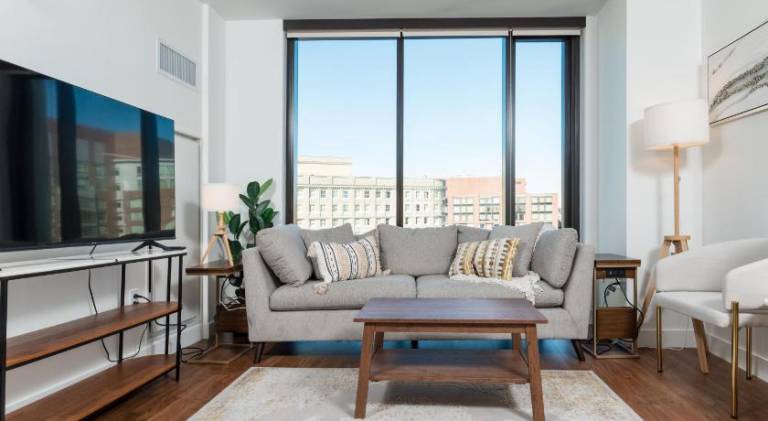Luxury 2BR BackBay Boston Common T-station Roof Top Lounge Gym in Cambridge, MA