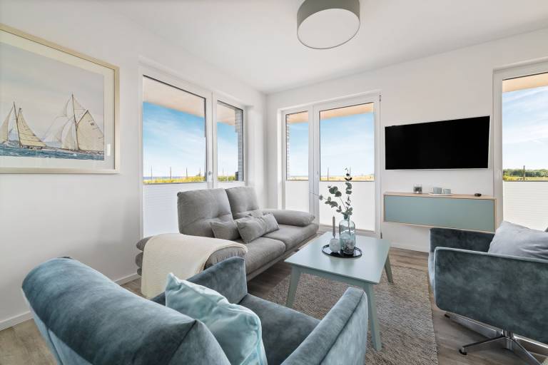 "BeachTerraceFour" Ferienwohnung am Strand mit Sonnenterrasse, Sauna & Meerblick — photo 4