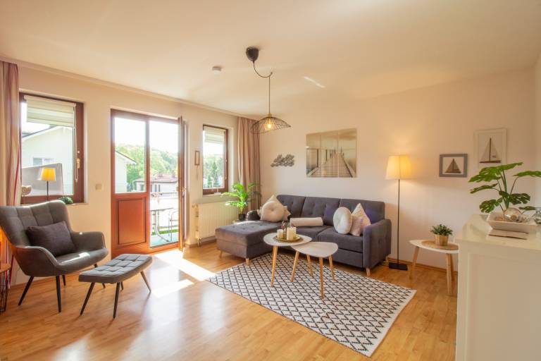 Ferienwohnung mit Hund in Seebad Heringsdorf für max. 4 Personen