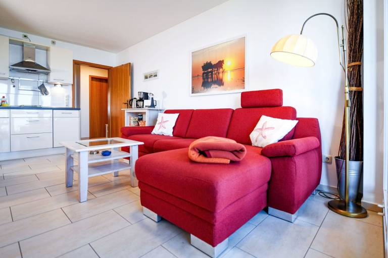 HZ09 – Logenplatz mit Meerblick: 3-Raum-Ferienwohnung direkt am Strand in Cuxhaven