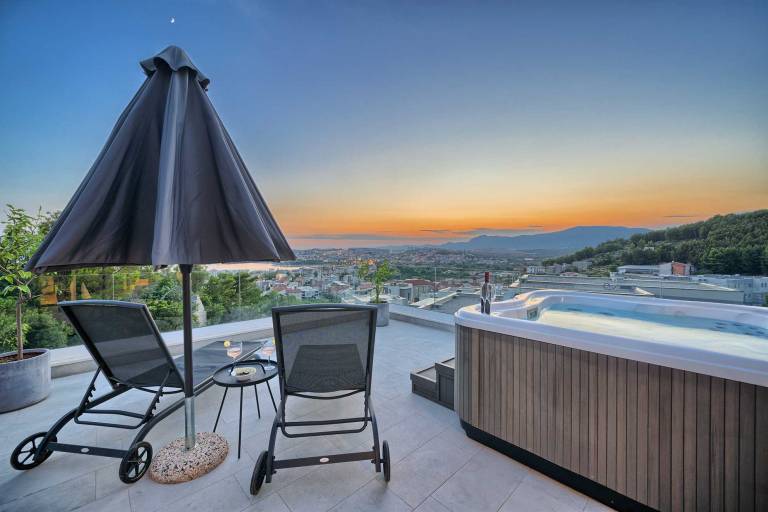 Villa Pure Leisure - luxury villa with sea views, a pool, jacuzzi, sauna and indoor elevator by MyWaycation in Podstrana