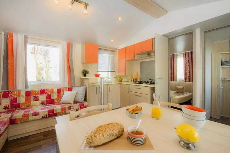 Campsite Les Jardins du Morbihan - Mobile home Comfort 3 bdr. 6 pers. Covered Decking — photo 5