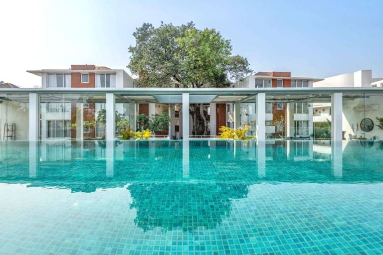 Modern Tropical 2BHK Near Beach Pool & Garden