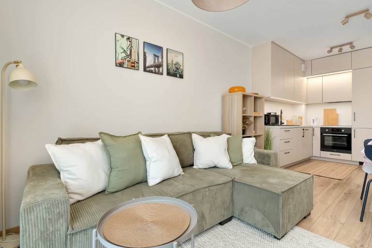 Rental apartment with garden & fast internet in Gdansk