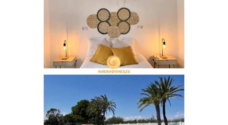 Apartment with terrace, yard & pool in Playas