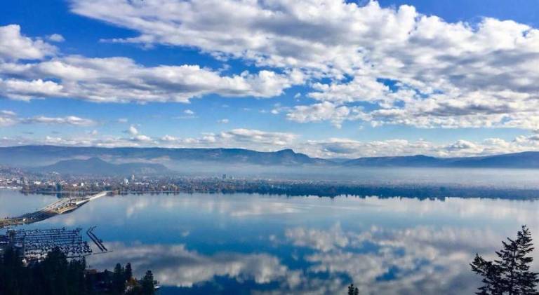 Lake and Bridge View Vacation Home in West Kelowna, BC