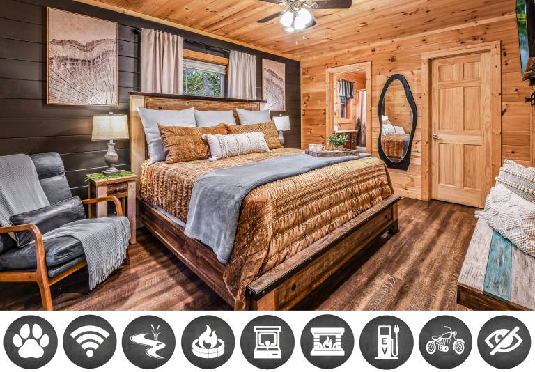 Creekside on the Bluff: Pet Friendly, Free Attraction Tickets, & Creek View in Sevierville, TN