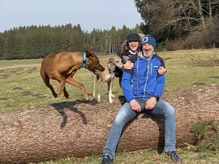 Ferienwohnung mit Hund inHirschau, Chiemsee  f&uuml;r max. 4 Personen
