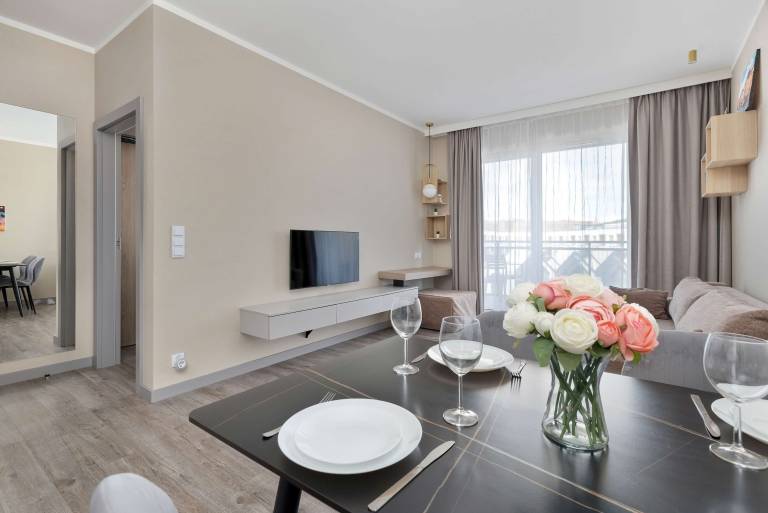 Stylish Apartment Bel Mare E529 in Miedzyzdroje with Balcony Parking Close to the Beach by Noclegi Renters in Miedzyzdroje