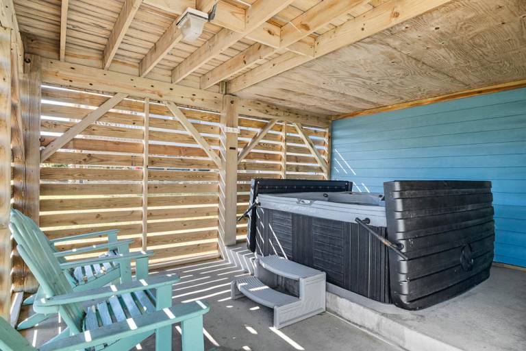 Blue Bungalow 625 ft from the beach Hot Tub, Dog Friendly Kitty Hawk — photo 3