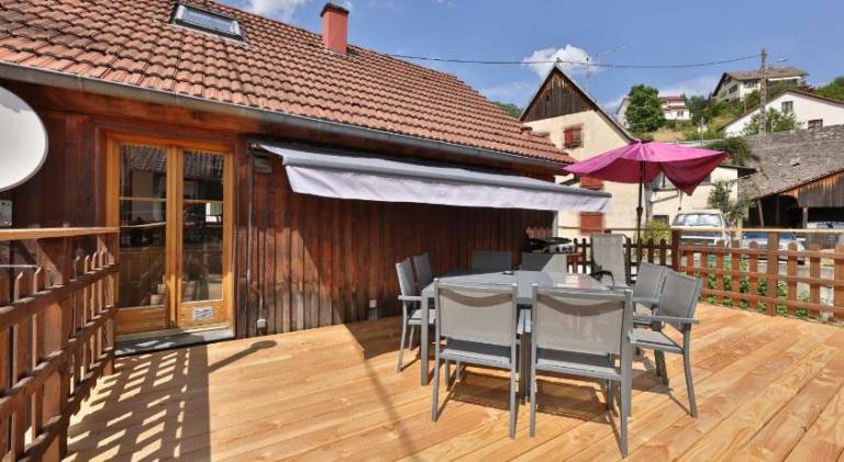 Le Chalet du Tanet spa sauna terrasse en Alsace in Ribeauvillé