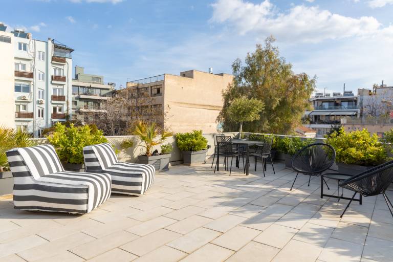 Rental apartment with patio | Close to Acropolis of Athens in Athens