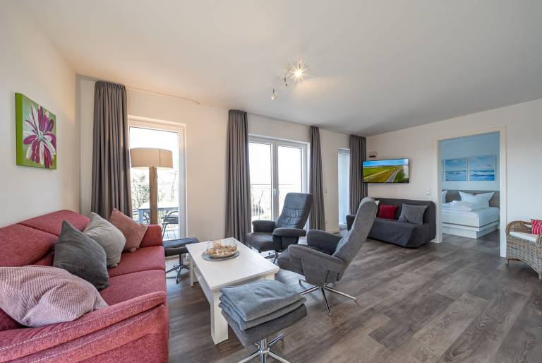 Tolles Ferienapartment an der Nordsee mit Südbalkon und Sauna - 200 m zum Strand in Wangerland