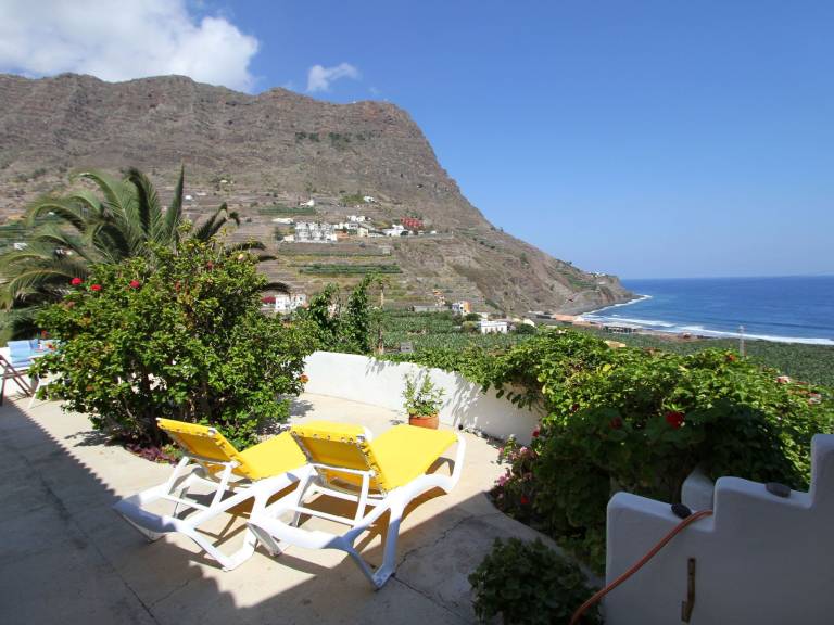 Ferienhaus in Hermigua, Isla de la Gomera f&uuml;r max. 2 Personen am Atlantik