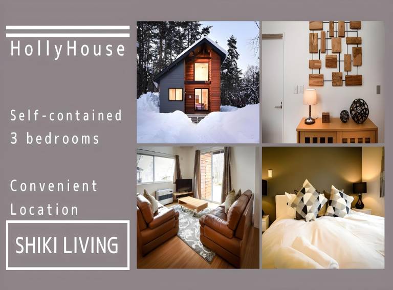 Holly House stylish house near Echoland in Hakuba