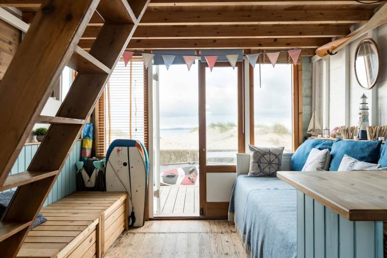 Stargaze from a beach hut on the Mudeford Sandbank in Christchurch