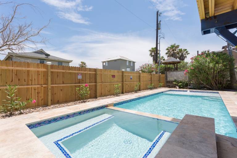 House with private pool & yard in South Padre Island, TX