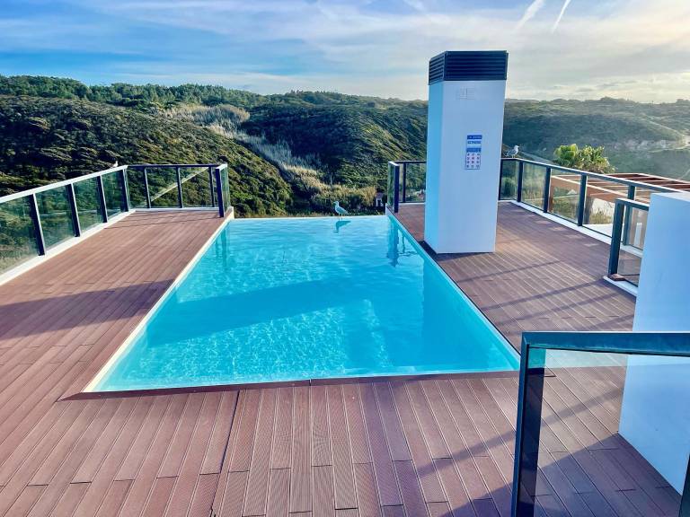 Rental apartment with BBQ, patio & pool in Beja