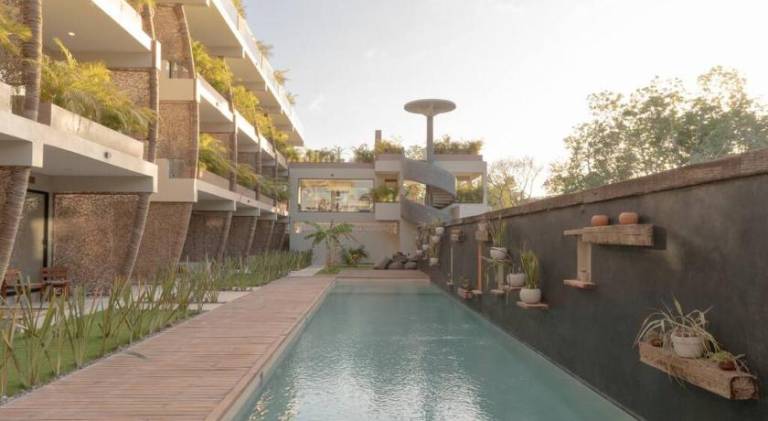 Rental apartment with terrace & pool in Tulum